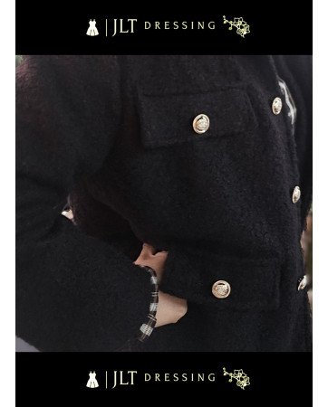 Veste Tweed Noir LUCEA