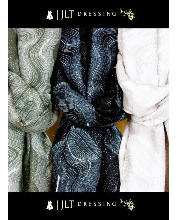 Foulard imprimé avec dorure AZELIO