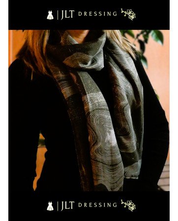 Foulard imprimé avec dorure AZELIO