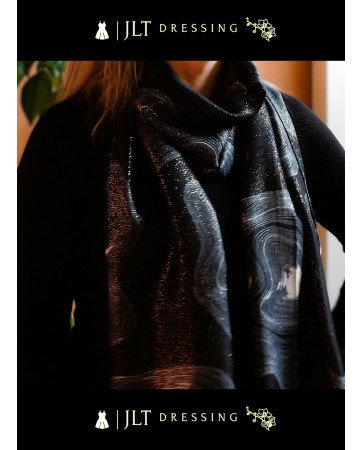 Foulard imprimé avec dorure AZELIO