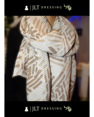 Foulard hiver beige LEVANIS