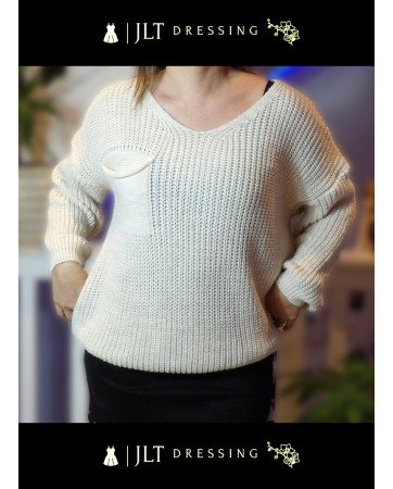 Pull COCOON Beige Naturel