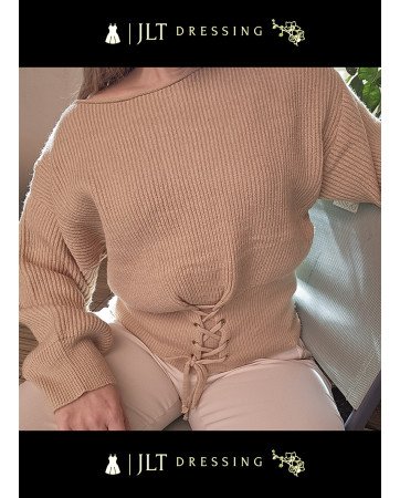 Pull ajusté à lacets CHICHI