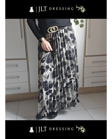 Jupe longue plissée LORIANE